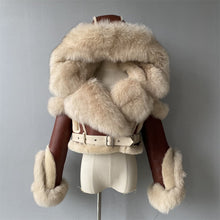 Load image into Gallery viewer, Hooded Crop Shearling