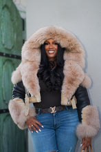 Load image into Gallery viewer, Hooded Crop Shearling