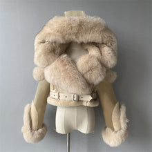Load image into Gallery viewer, Hooded Crop Shearling
