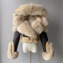 Load image into Gallery viewer, Hooded Crop Shearling
