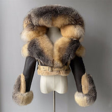 Load image into Gallery viewer, Hooded Crop Shearling
